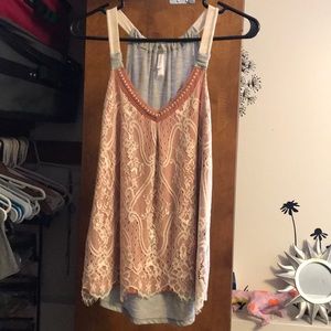 Lace tank top